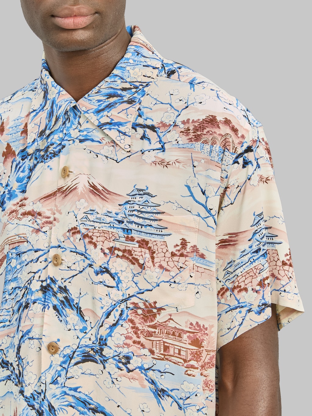 Sun Surf Scenery Of Japan Hawaiian Shirt Brown