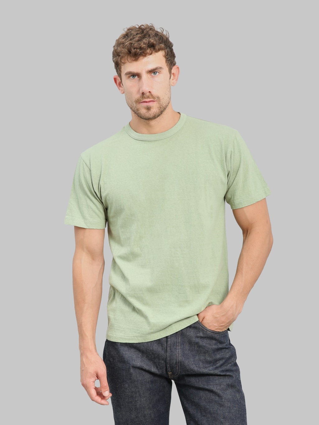 Sunray Sportswear Haleiwa 260gsm Ochiwata Recycled Cotton T-Shirt Green Bay