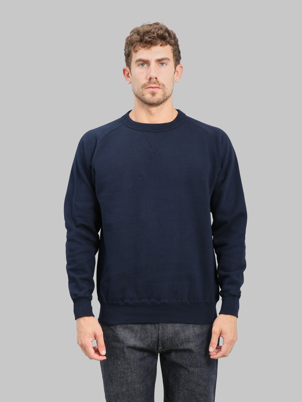 Sunray Sportswear Puamana Raglan Sweatshirt Dark Navy | Made in Japan