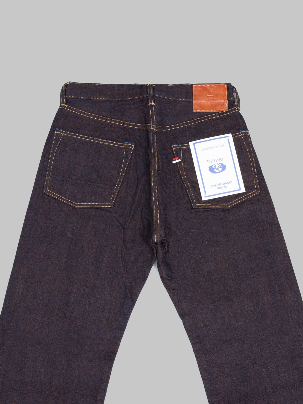 Tanuki TNK103KH "Kakishibu" 14.5oz Loose Straight Jeans