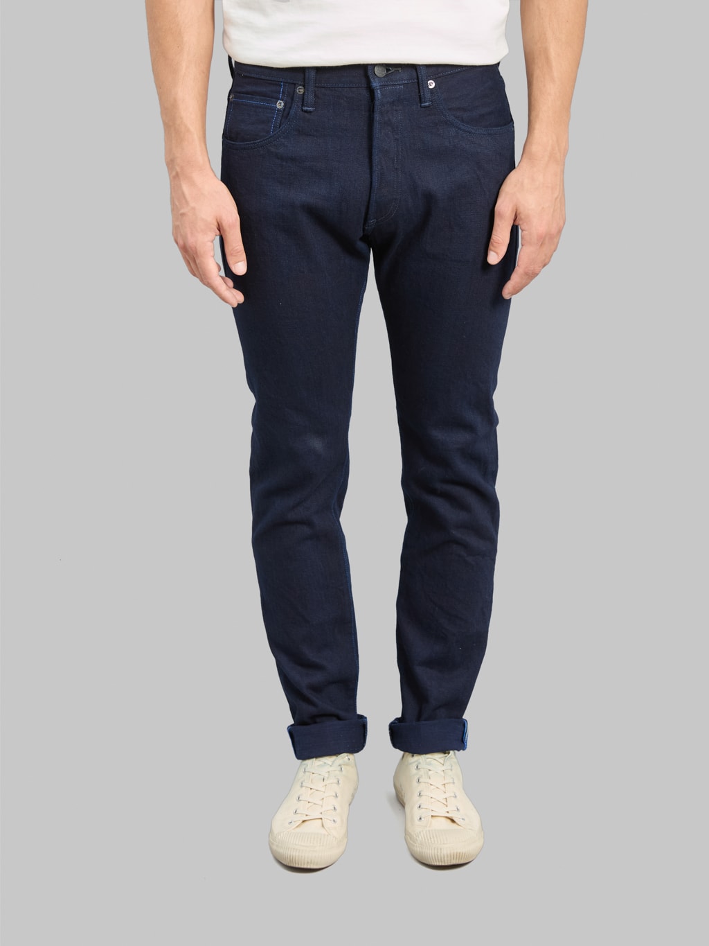 Tanuki TNK202ID "Indigo x Indigo" 15oz High Tapered Jeans