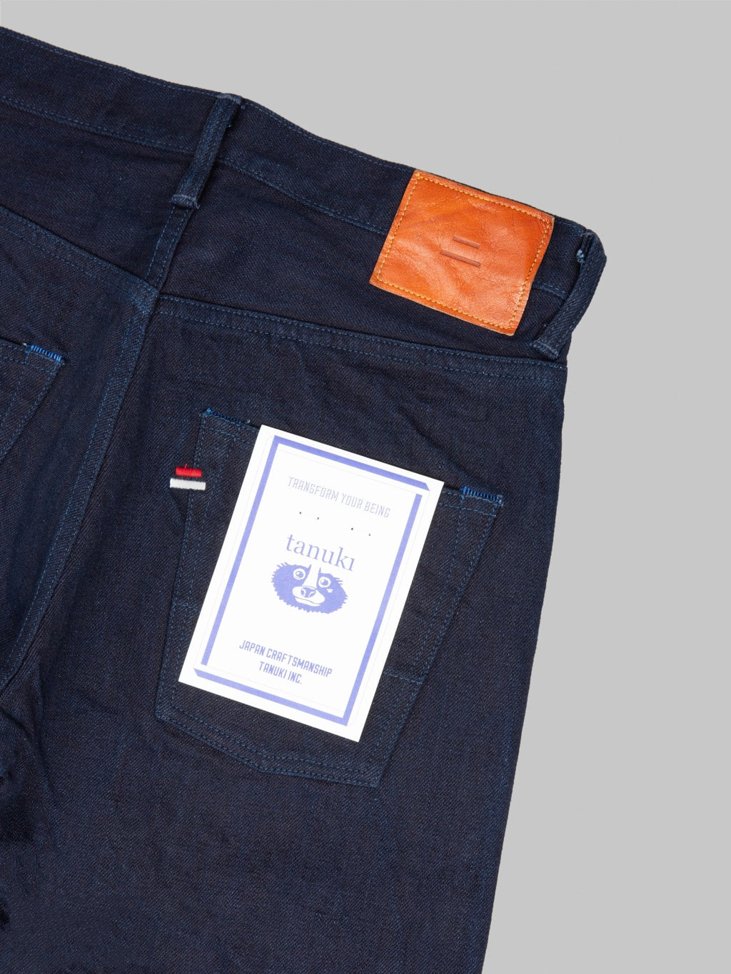 Tanuki TNK202ID "Indigo x Indigo" 15oz High Tapered Jeans