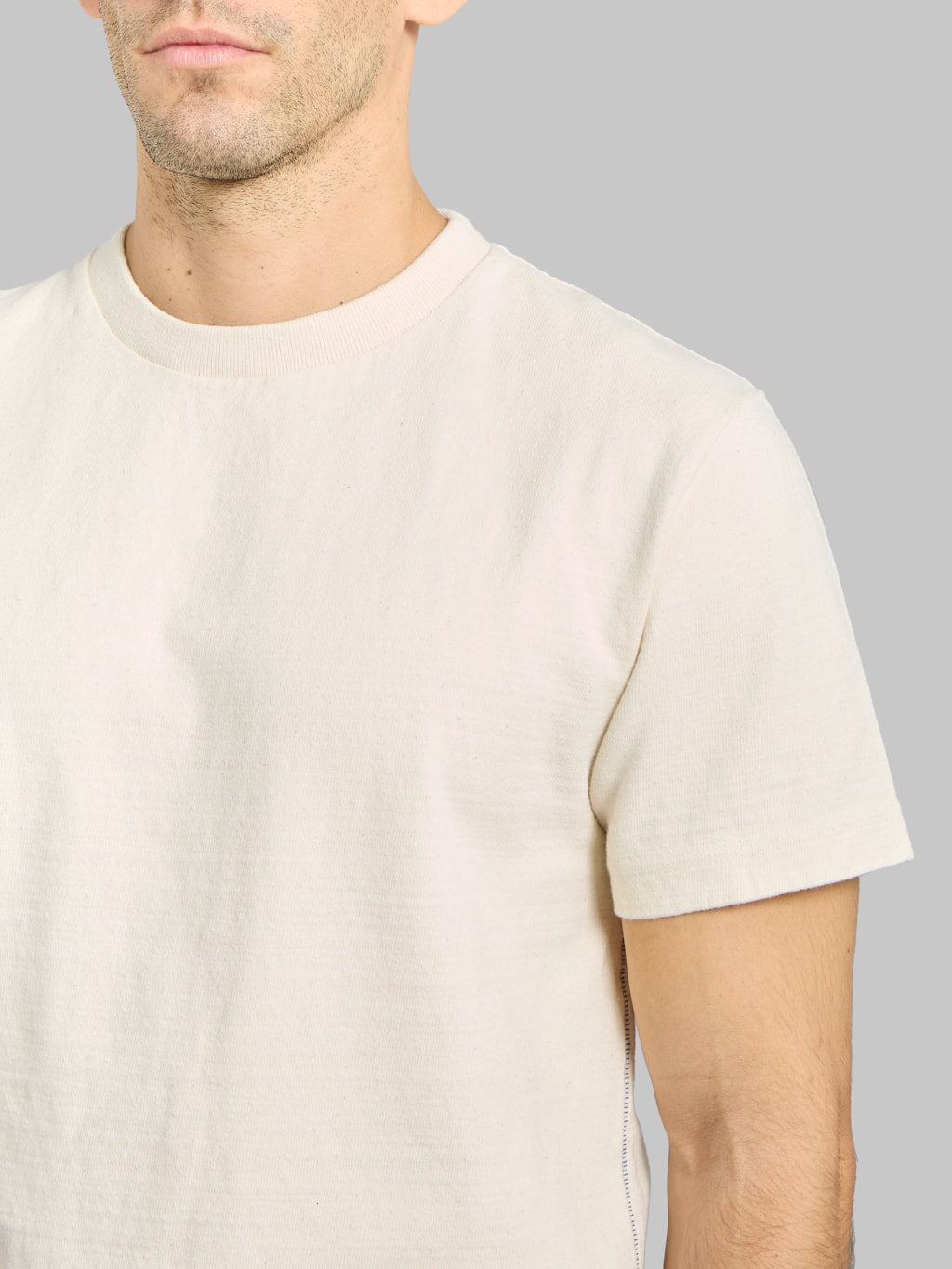 Tanuki Heavy Shiramayu T-Shirt Natural