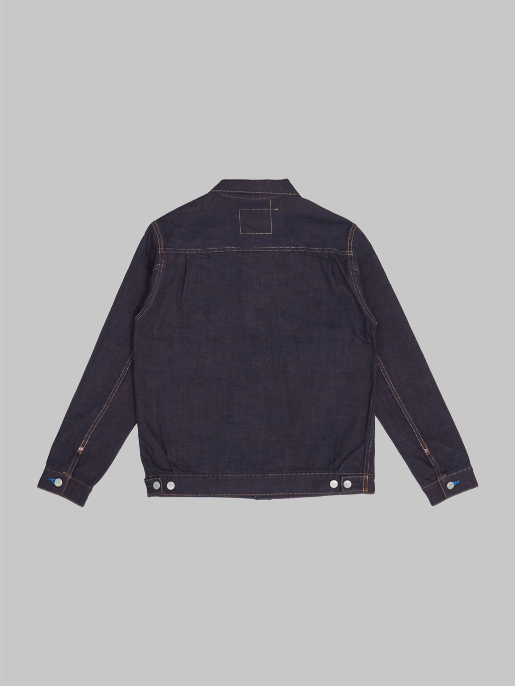 tanuki kakishibu type 2 selvedge denim jacket back