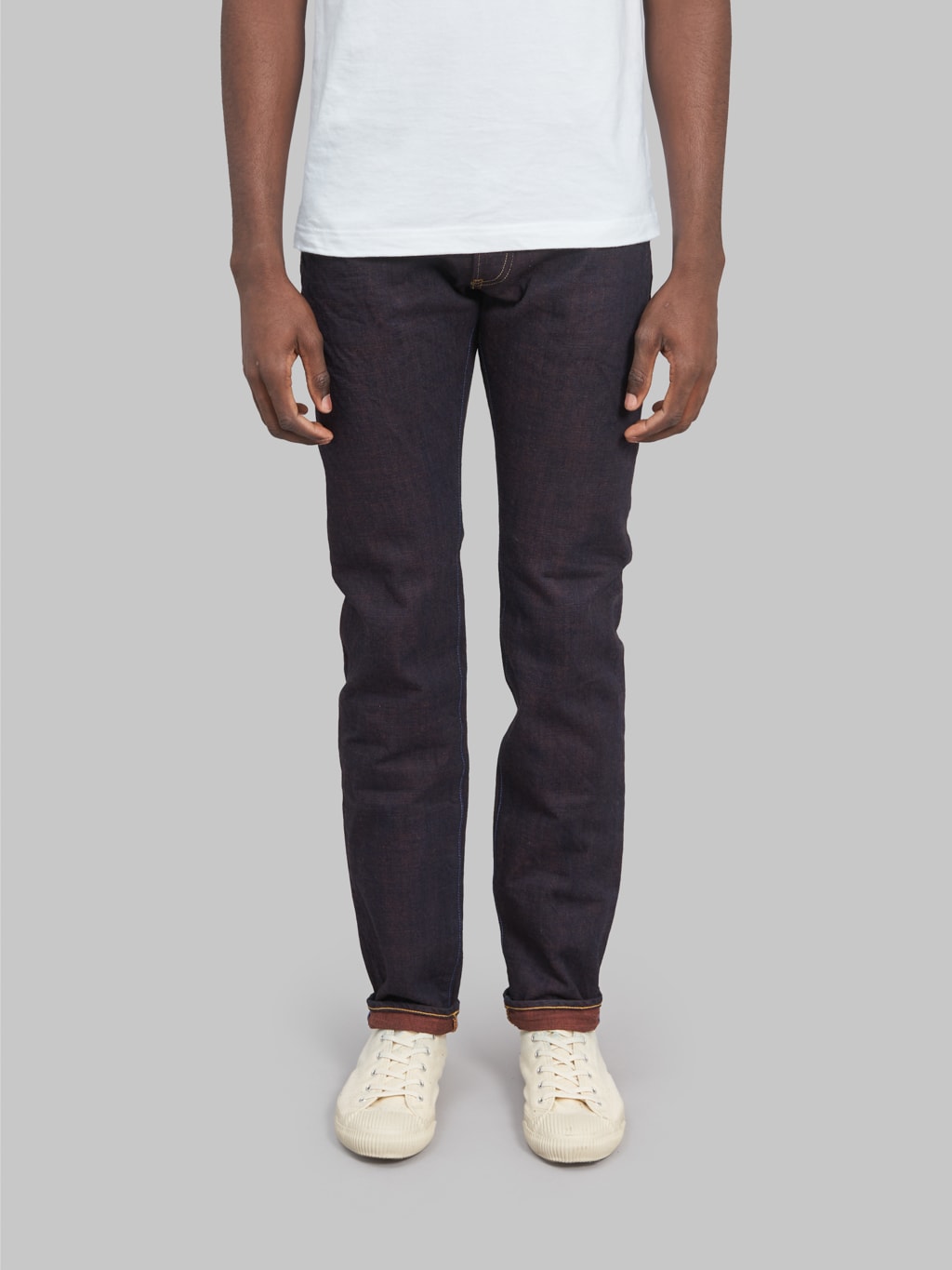 Tanuki TNK202KH "Kakishibu" 14.5oz High Tapered Jeans