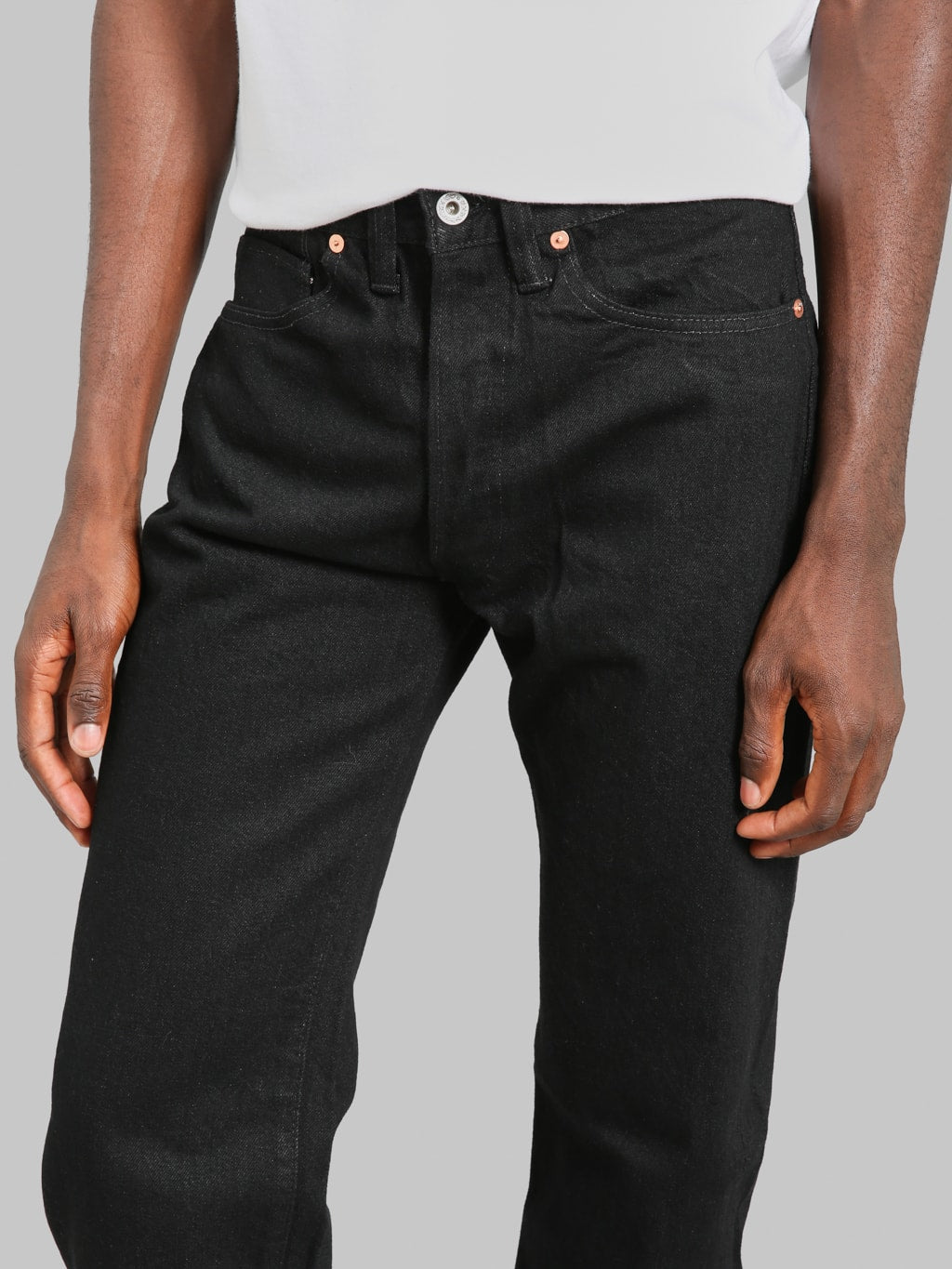 TCB Late S40´s WWII 14oz Regular Straight Jeans Black
