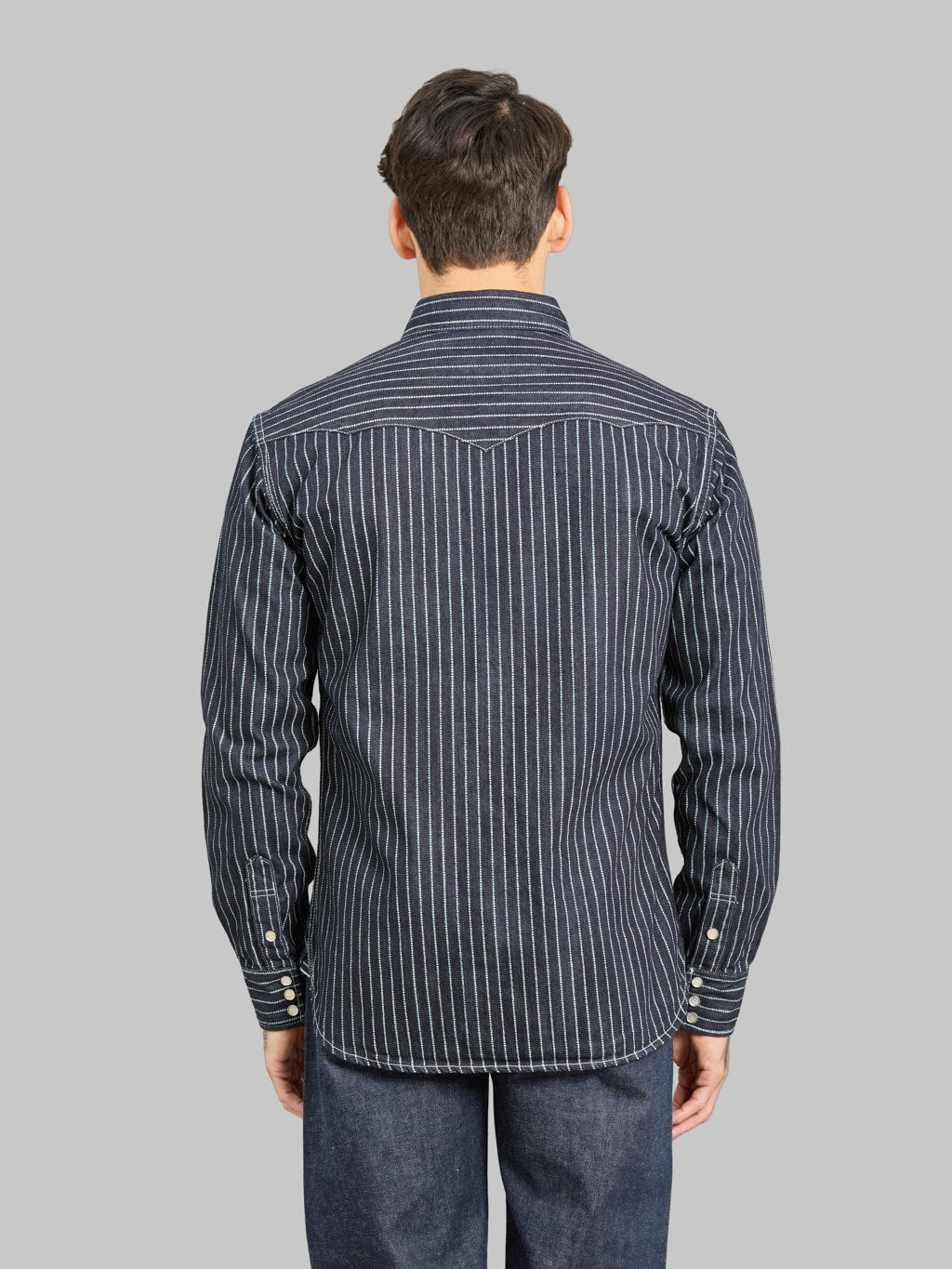 The Flat Head 10oz Indigo Wabash Western Shirt