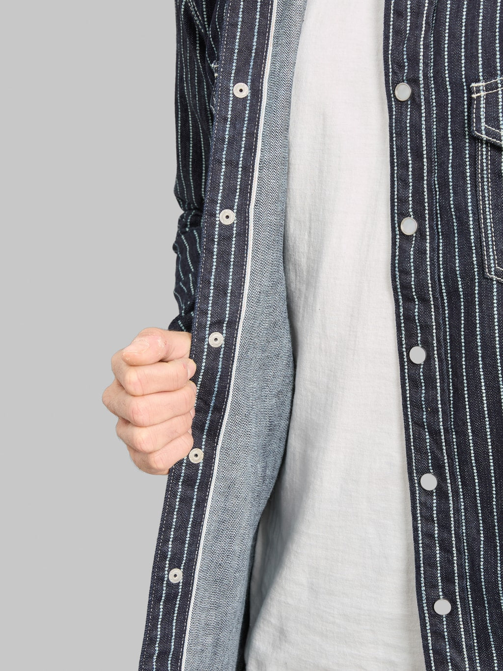 The Flat Head 10oz Indigo Wabash Western Shirt