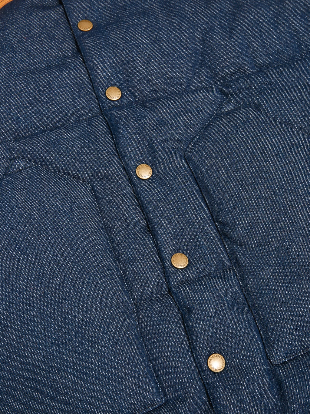 The Flat Head 12.5oz Denim Puff Vest