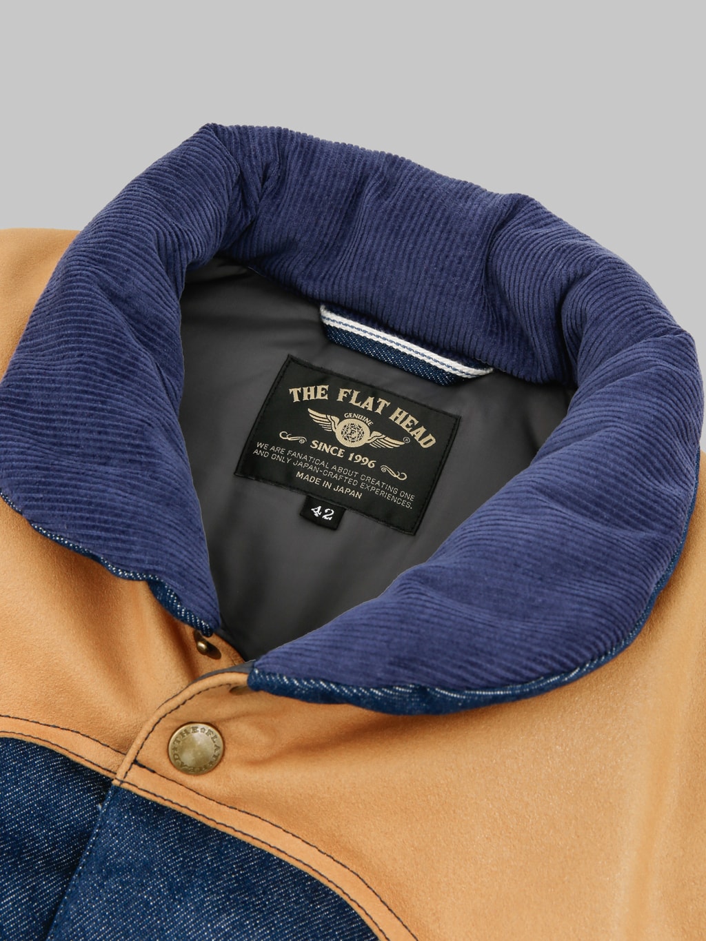 The Flat Head 12.5oz Denim Puff Vest