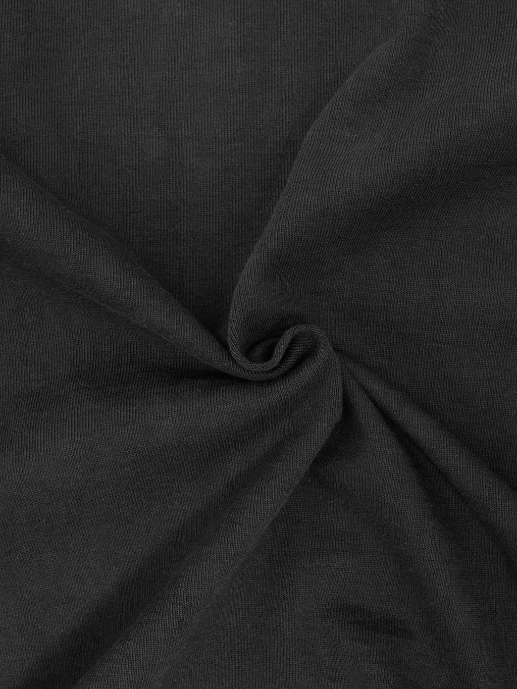 The Flat Head 20oz Loopwheel Long Sleeve TShirt Black texture