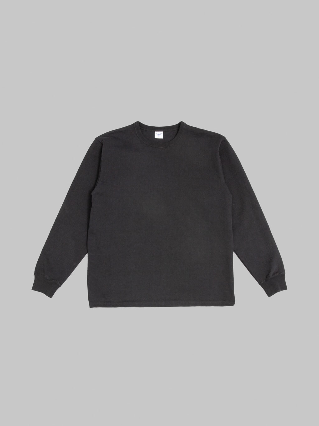 The Flat Head 20oz Loopwheel Long Sleeve TShirt Black front