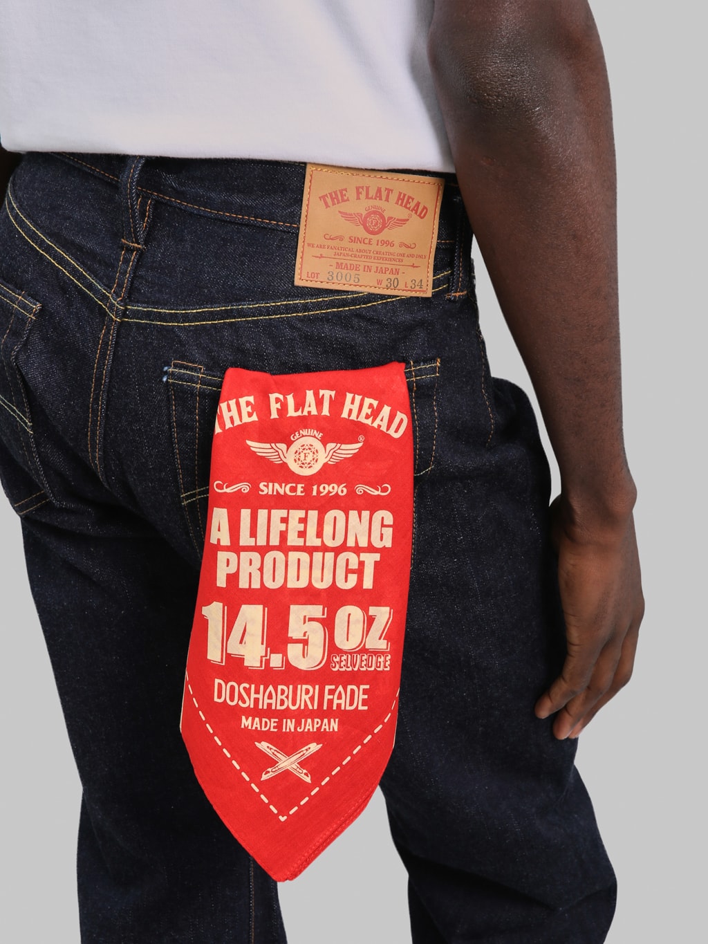 The Flat Head 3005 14.5oz Regular Straight Jeans