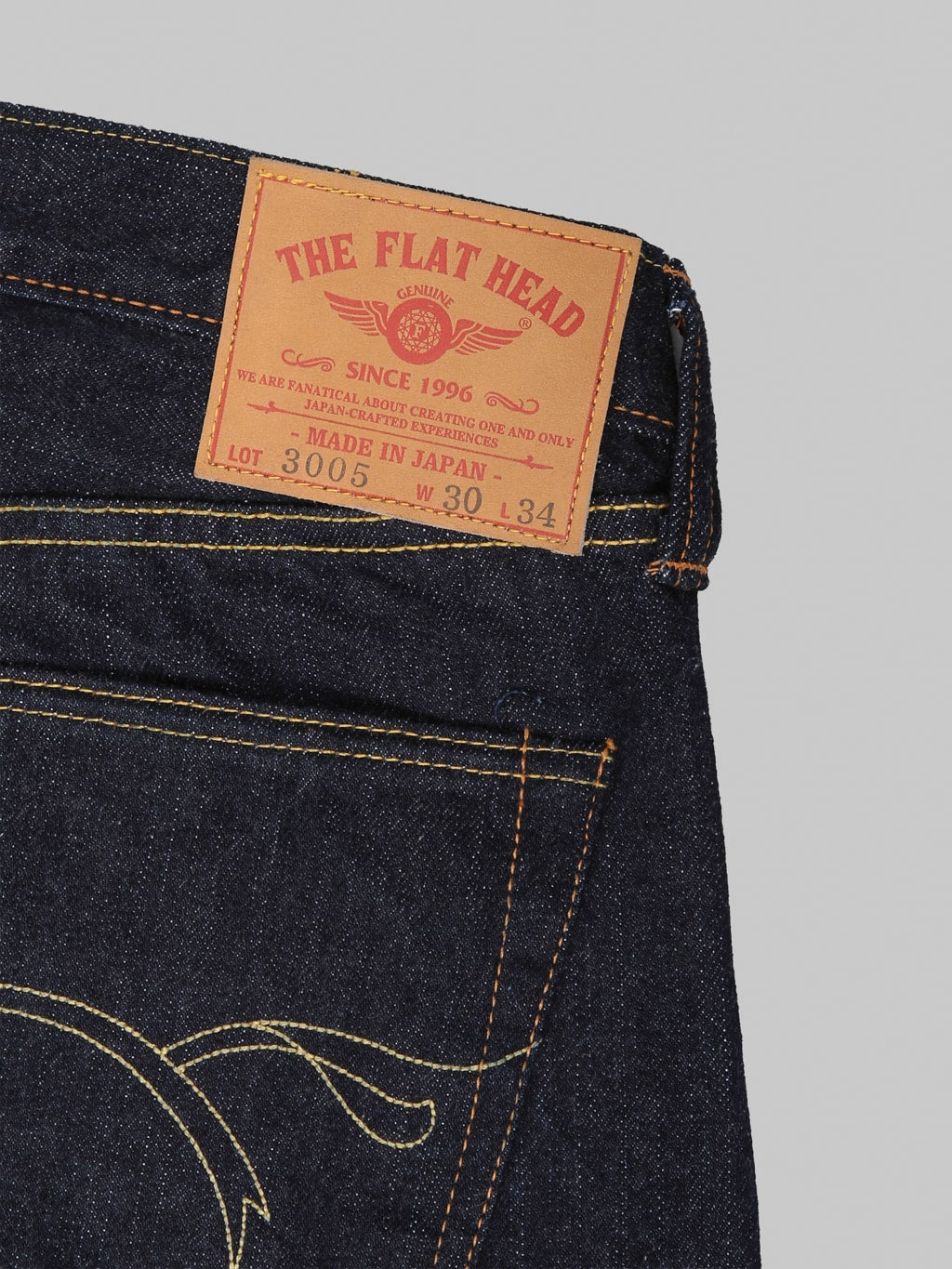 The Flat Head 3005 14.5oz Regular Straight Jeans