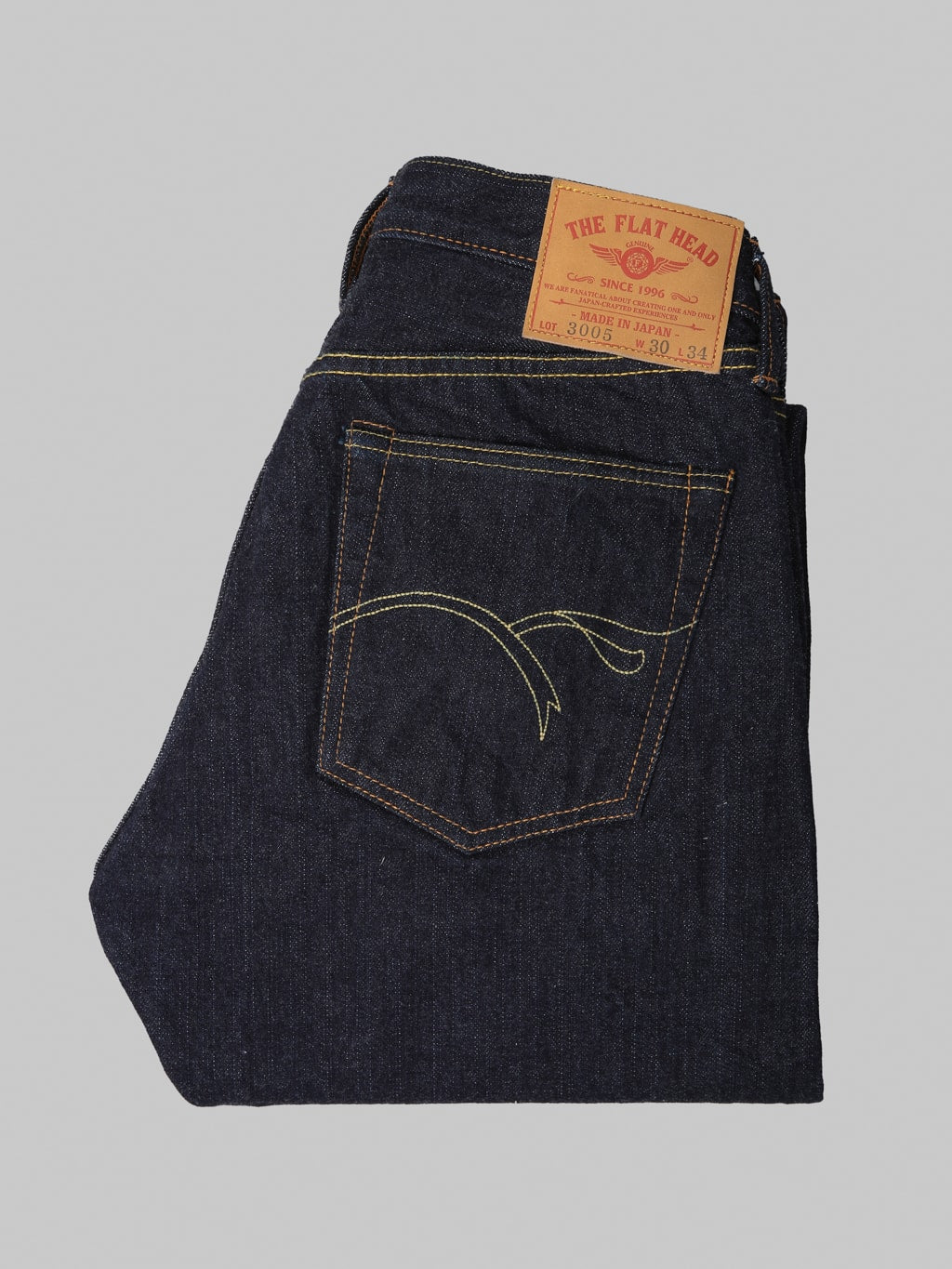 The Flat Head 3005 14.5oz Selvedge Regular Straight Jeans – Made 