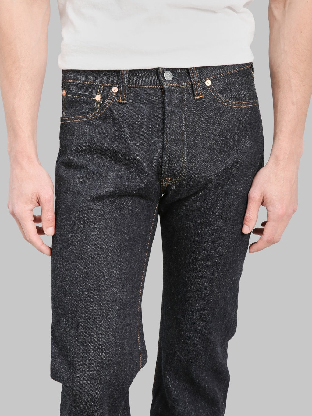 The Flat Head 8005 18oz Regular Straight Jeans inseam