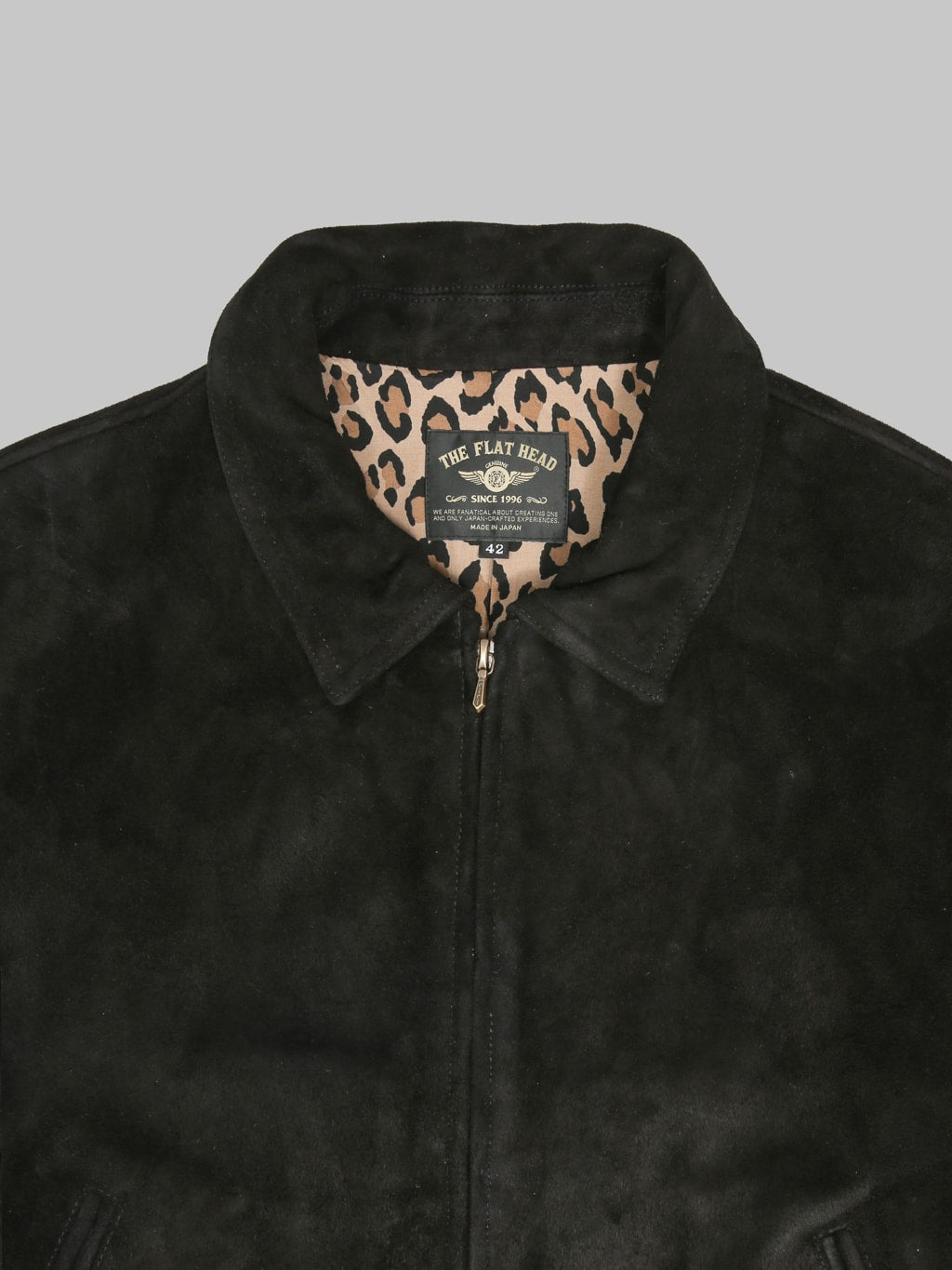 The Flat Head FN-LJ-DJ004 Deerskin Bomber Jacket Black