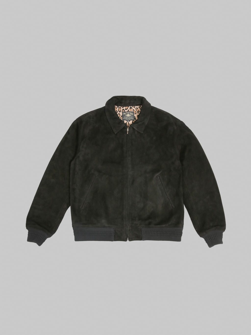 The Flat Head FN-LJ-DJ004 Deerskin Bomber Jacket Black