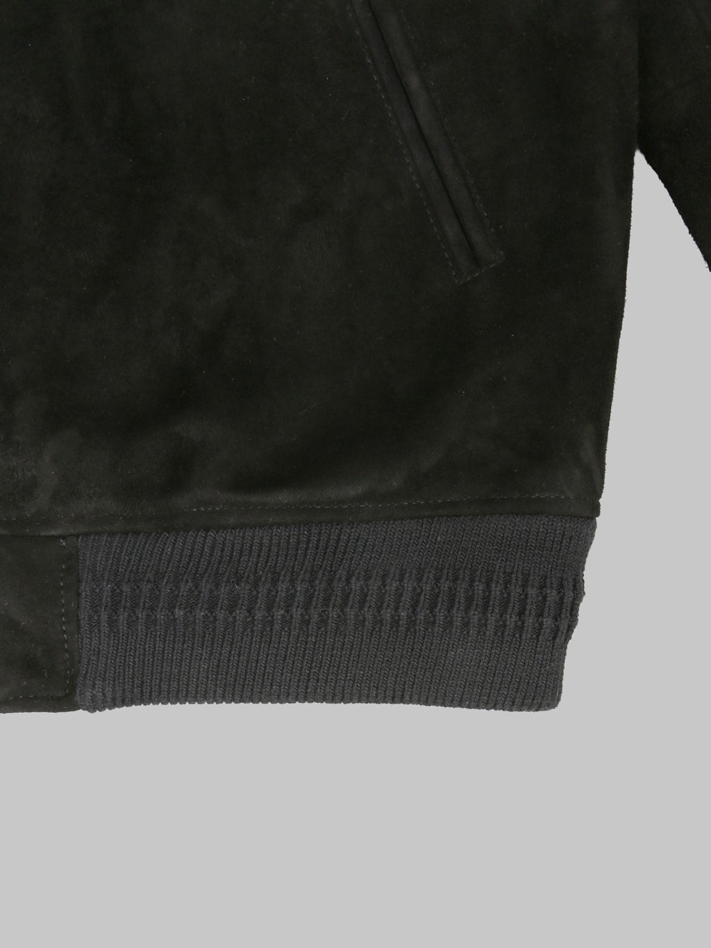 The Flat Head FN-LJ-DJ004 Deerskin Bomber Jacket Black