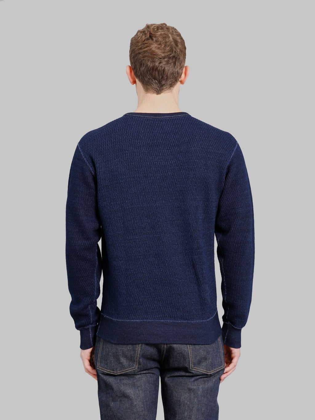 The Flat Head Long Sleeve Indigo Knit Heavy Thermal