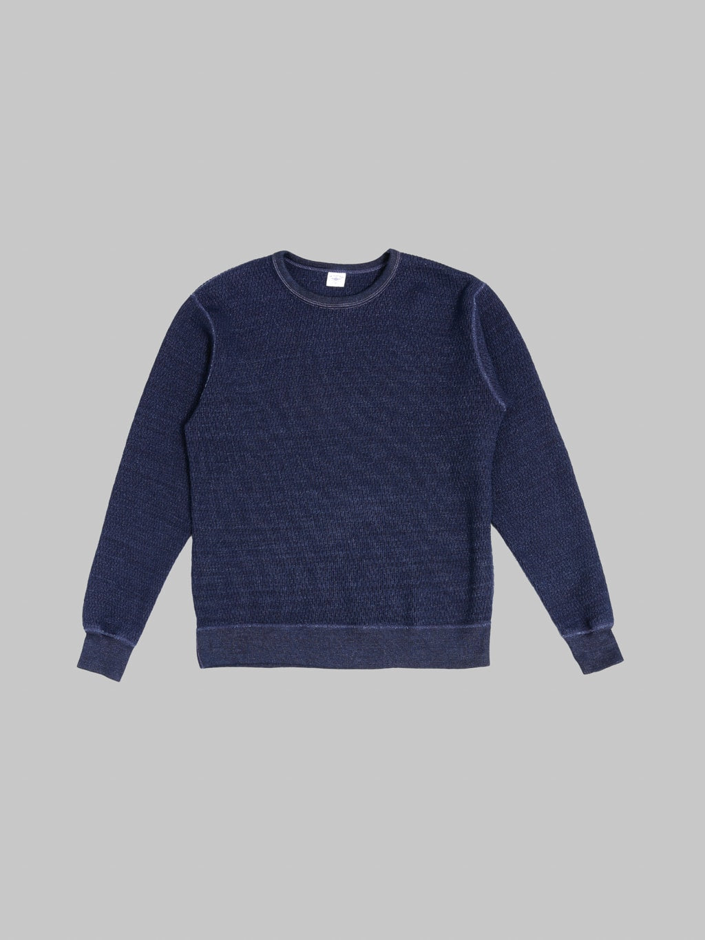The Flat Head Long Sleeve Indigo Knit Heavy Thermal
