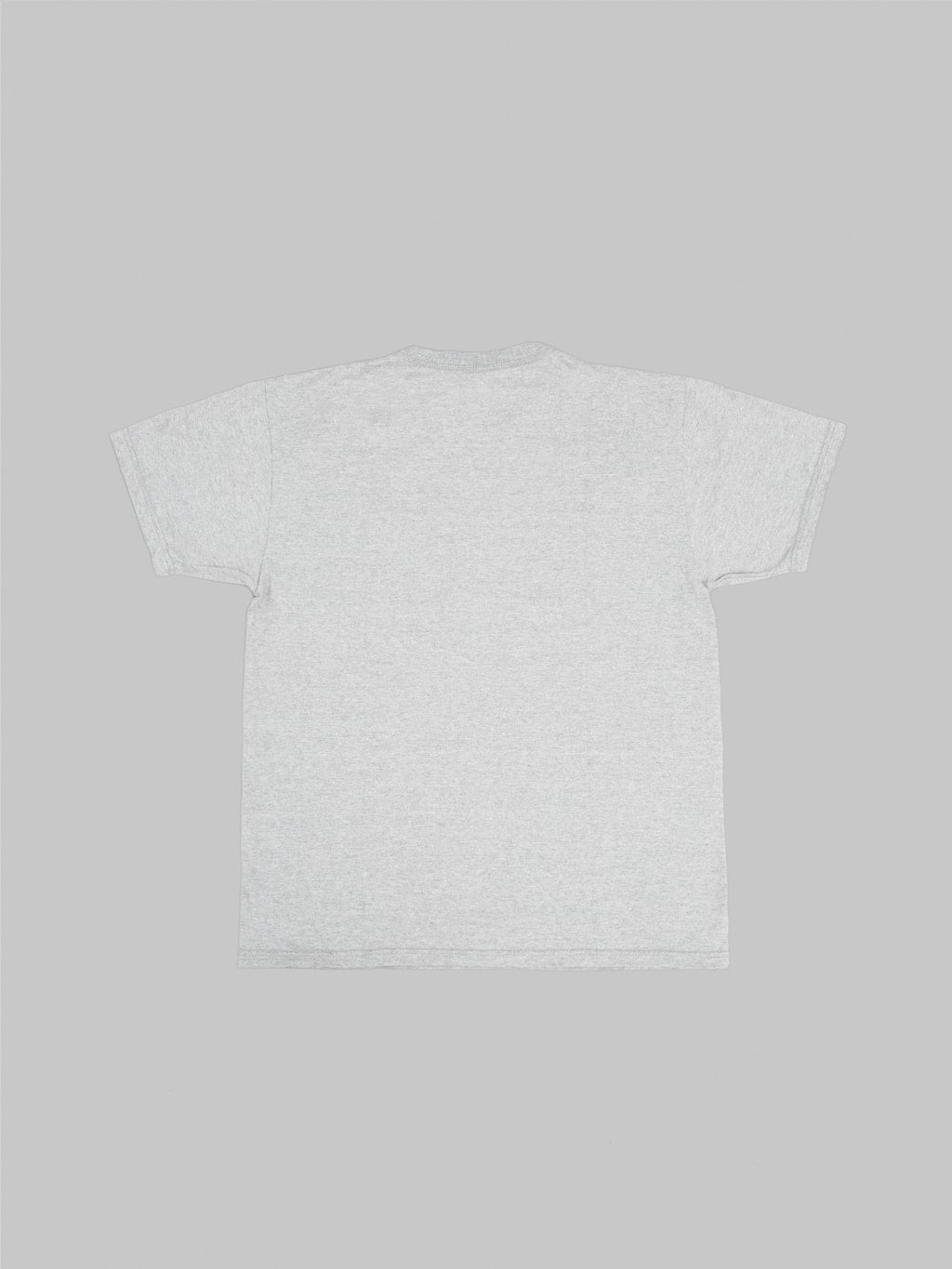 The Flat Head Loopwheeled Heavyweight Plain T-Shirt Grey