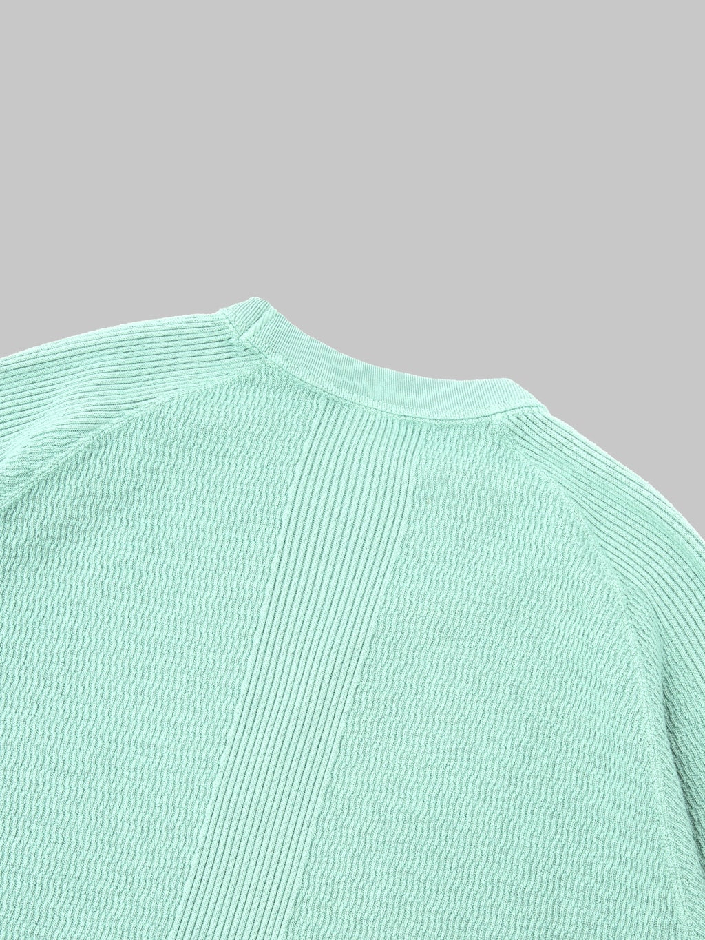 The Flat Head FN-THW-002 Raglan Sleeve Thermal T-Shirt Green