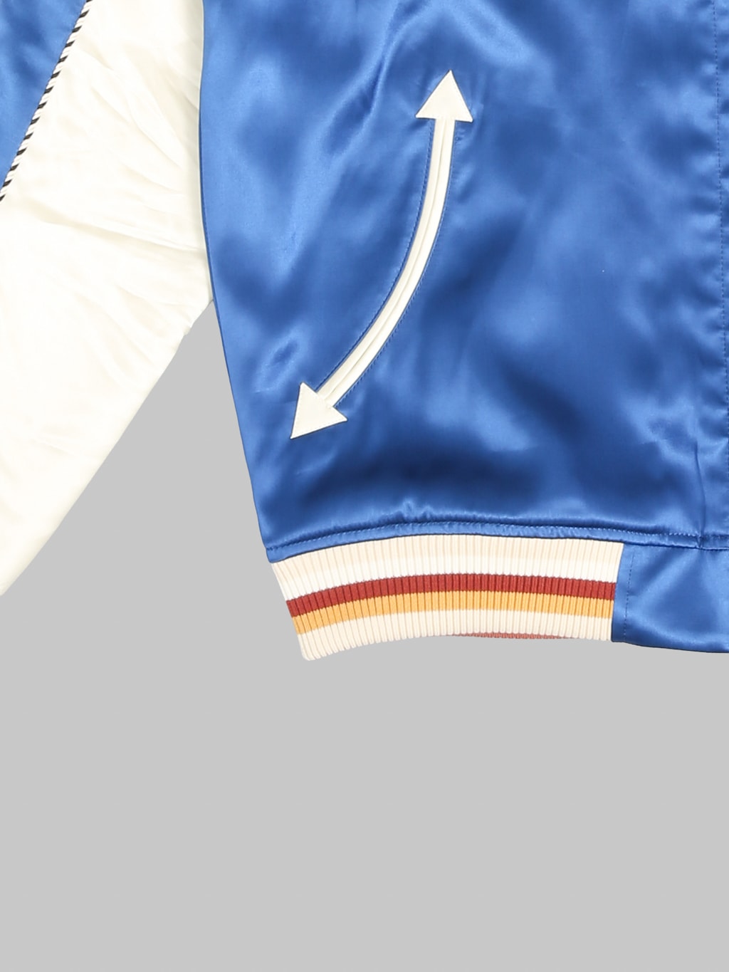 The Flat Head Tiger & Dragon Souvenir Jacket Blue Green