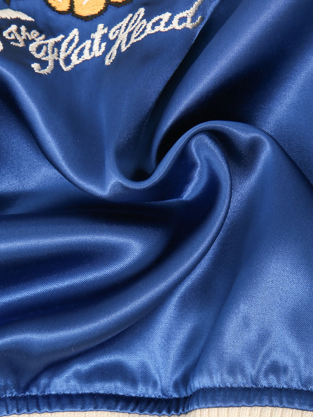 The Flat Head Tiger & Dragon Souvenir Jacket Blue Green