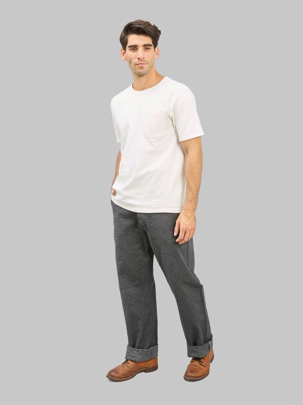 The Rite Stuff Daybreak Selvedge Salt & Pepper Work Pants – Charcoal