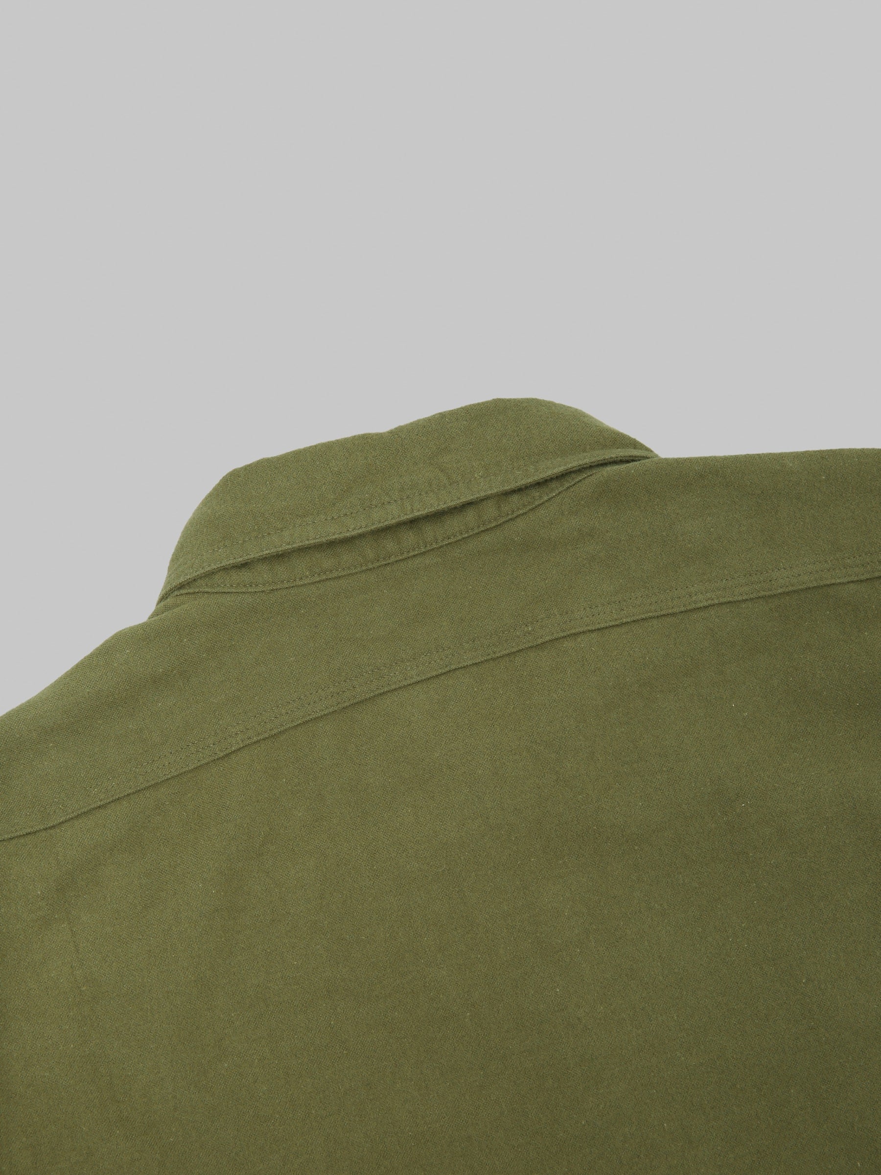 The Rite Stuff Uncle Sam Brushed Chamois Flannel Cigarette Pocket Work Shirt Olive Drab