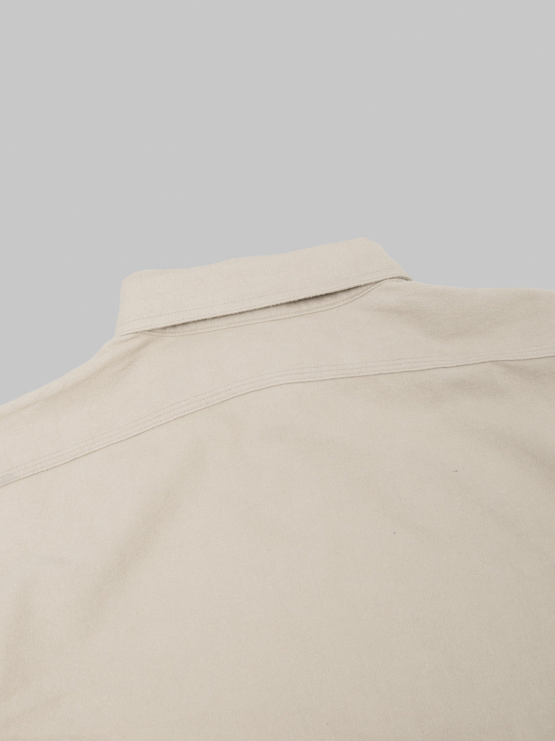 The Rite Stuff Uncle Sam Brushed Chamois Flannel Cigarette Pocket Work Shirt Sand Grey