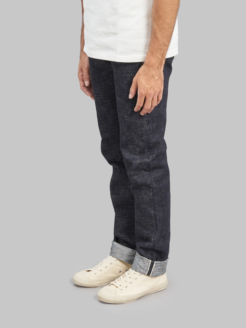the strike gold 7104 ultra slubby straight tapered jeans  side fit