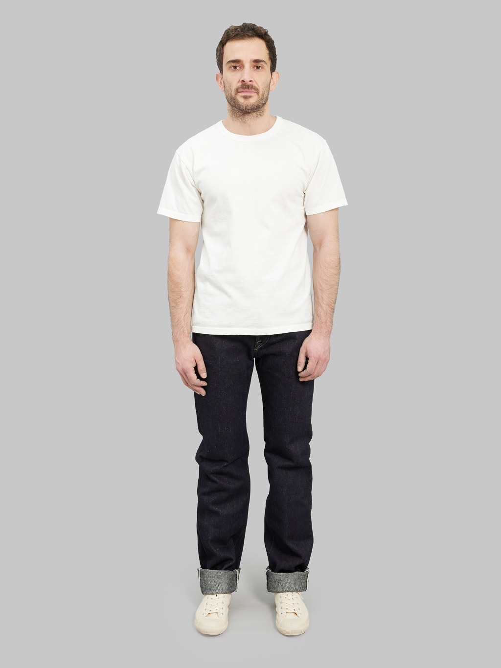 The Strike Gold Extra Heavyweight regular straight jeans front fit