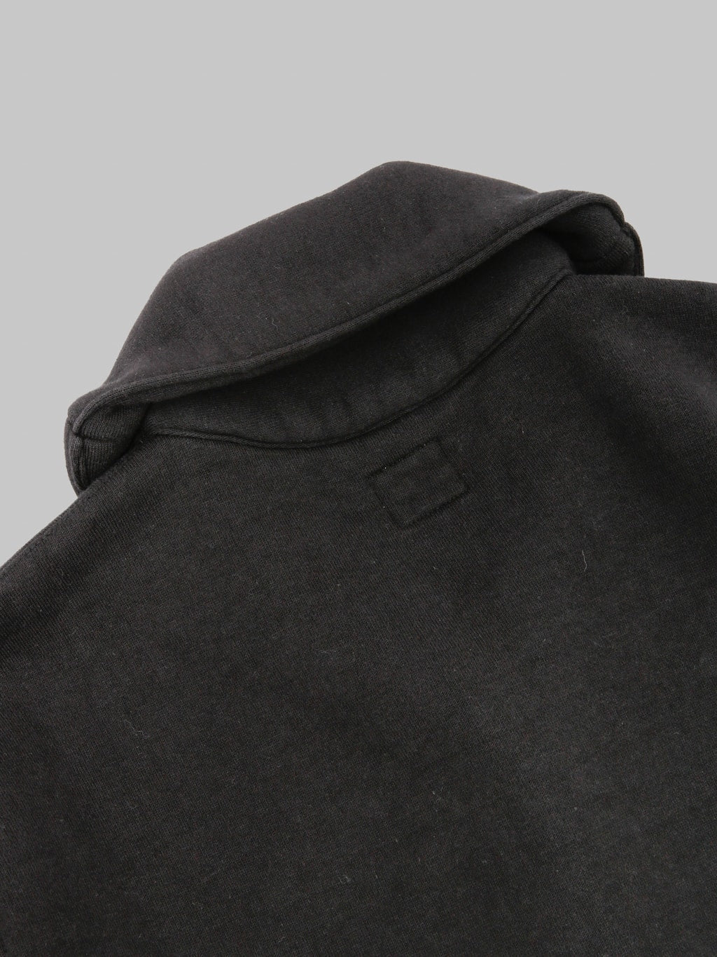 The Strike Gold Loopwheeled Shawl Collar Cardigan Black