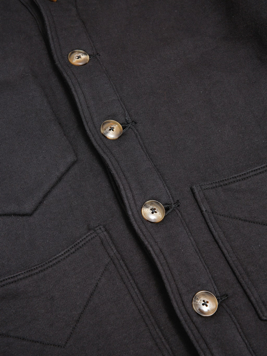 The Strike Gold Loopwheeled Shawl Collar Cardigan Black