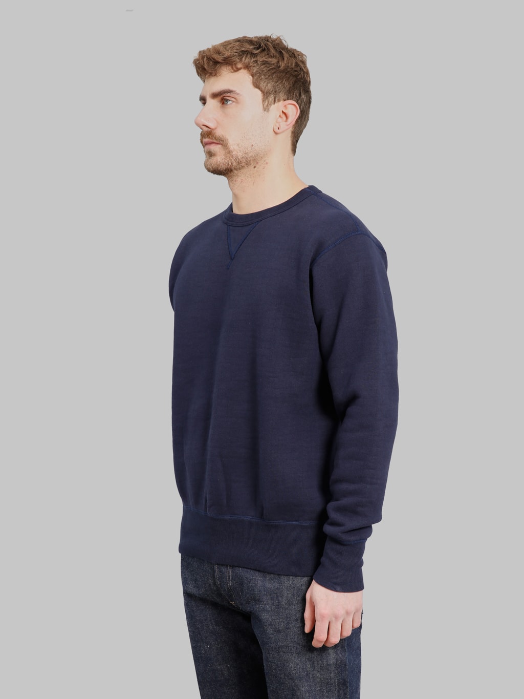The Strike Gold Loopwheeled Sweatshirt Navy