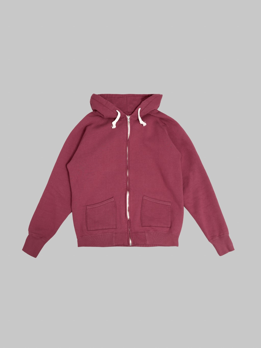 The Strike Gold Loopwheeled Zip Hoodie Burgundy