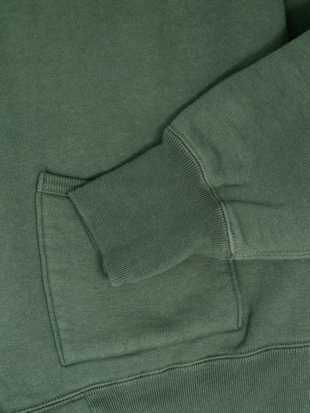 The Strike Gold Loopwheeled Zip Hoodie Green