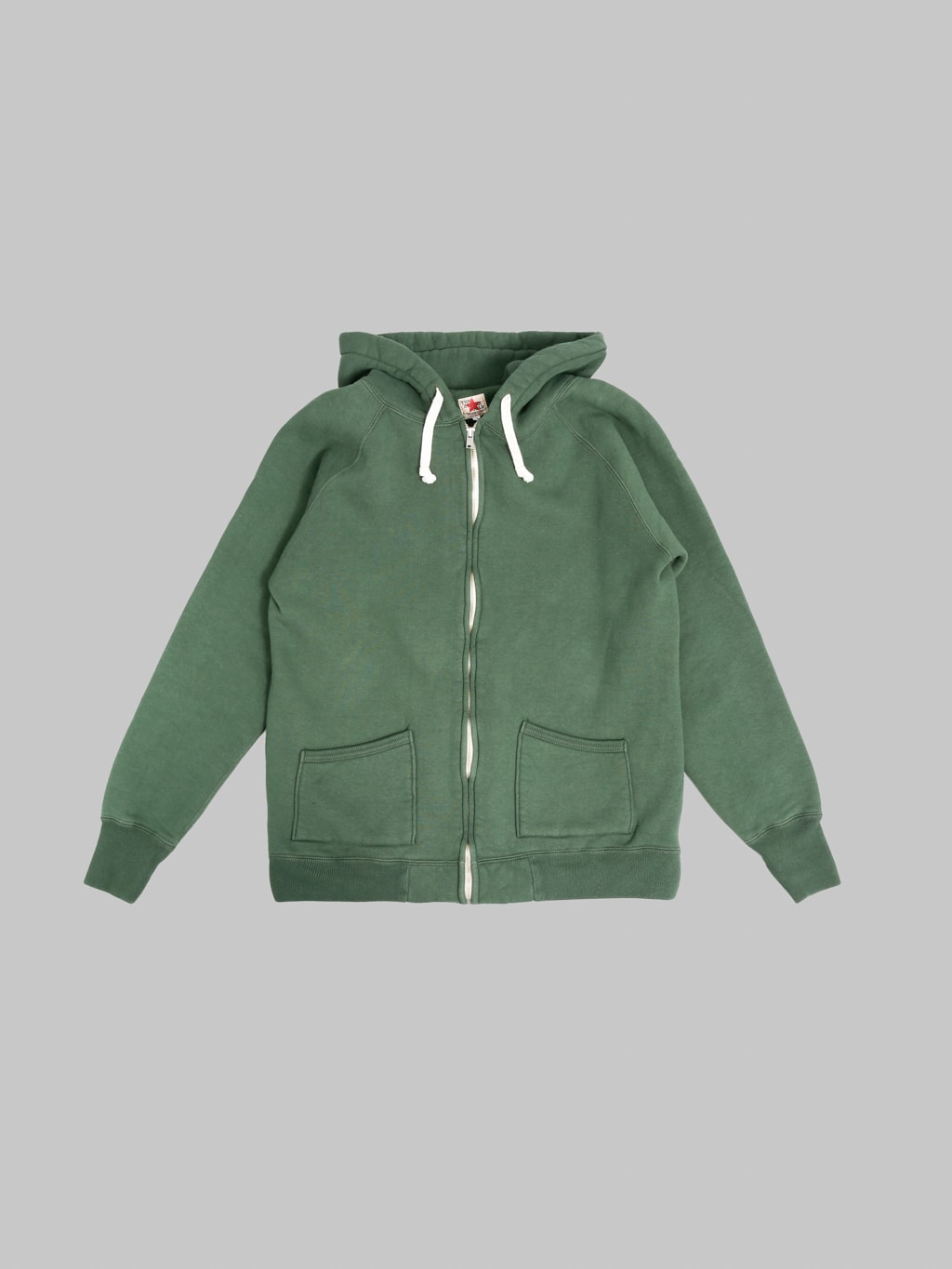 The Strike Gold Loopwheeled Zip Hoodie Green