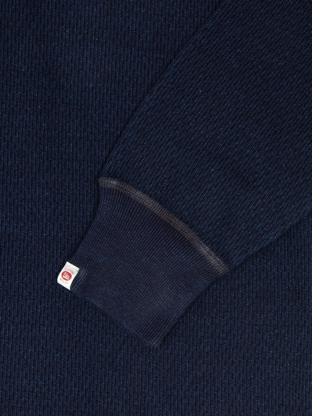 UES Double Honeycomb Thermal TShirt Indigo logo detail