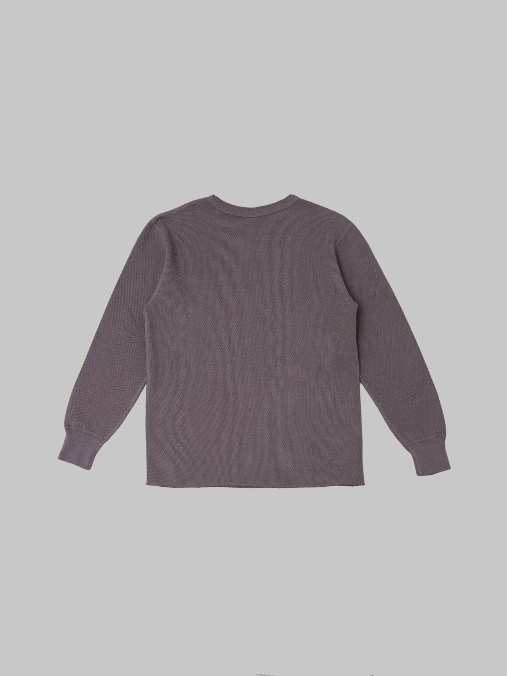 UES Double Honeycomb Thermal TShirt Purple Navy back