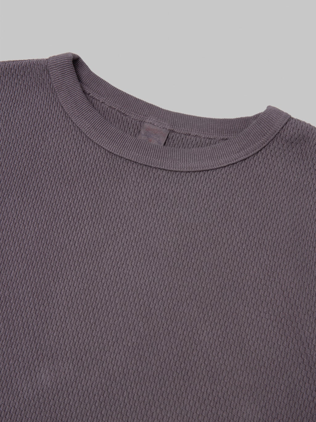 UES Double Honeycomb Thermal TShirt Purple Navy 100 cotton