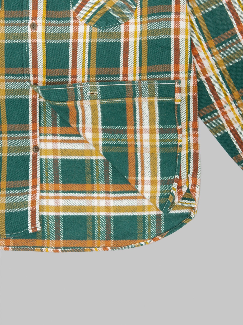 UES Heavy Flannel Shirt Green