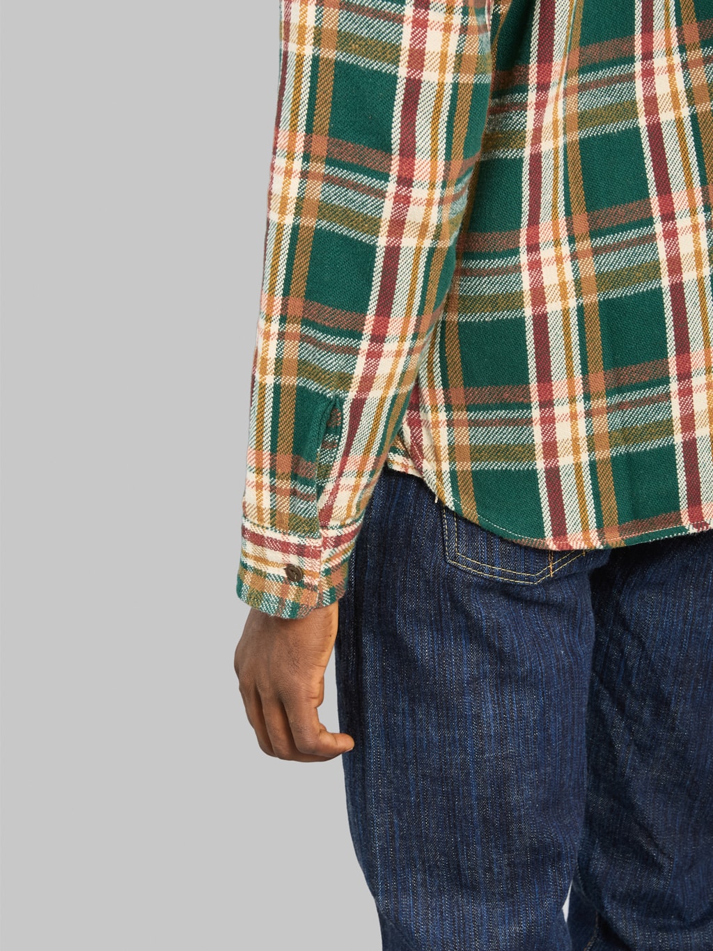 UES Heavy Flannel Shirt Green