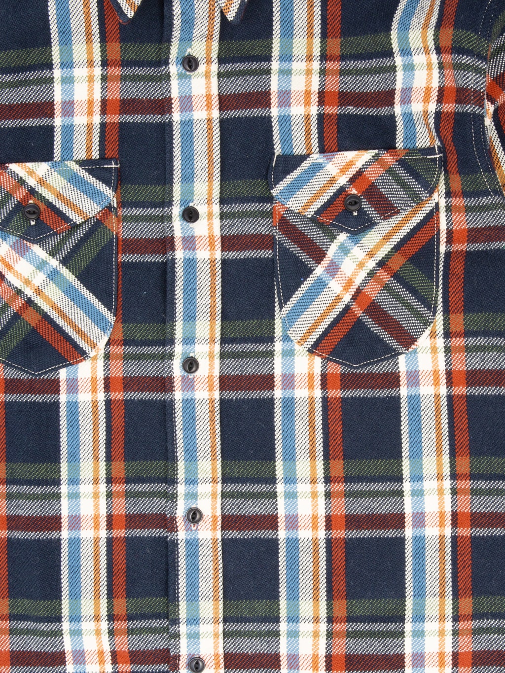 UES Heavy Flannel Shirt Navy