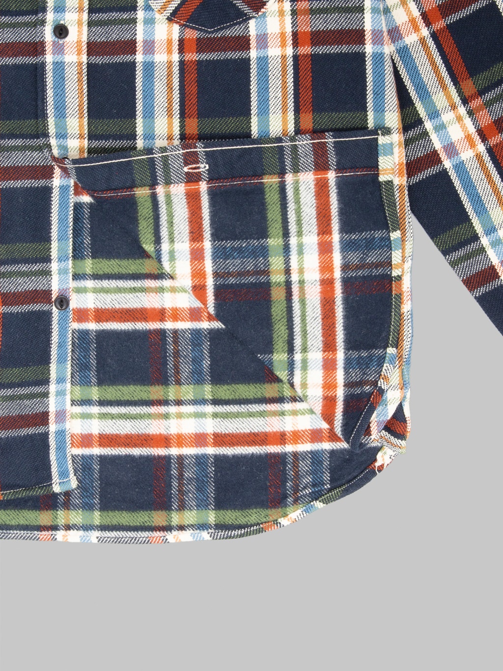 UES Heavy Flannel Shirt Navy