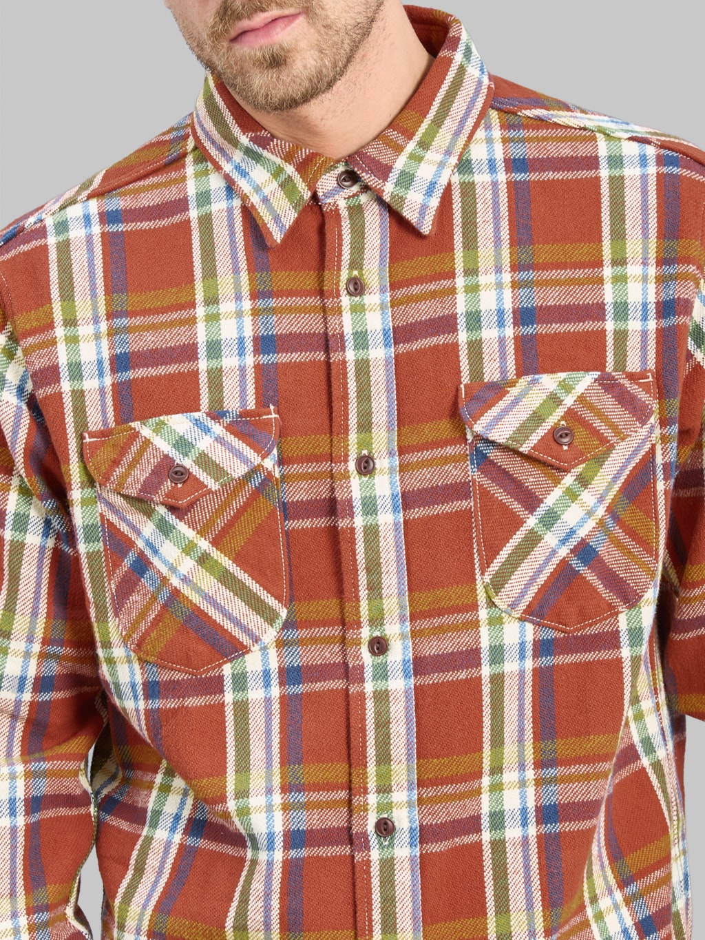 UES Heavy Flannel Shirt Red