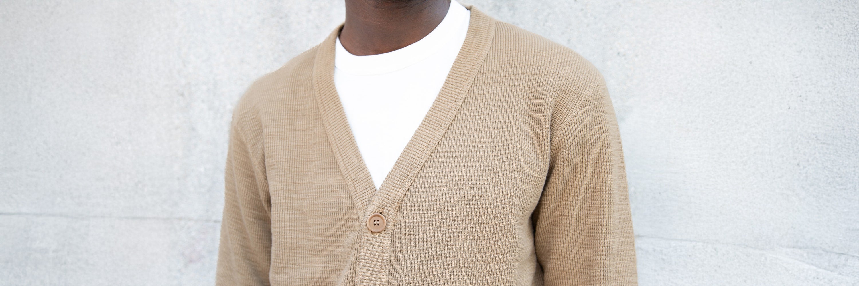 ues cardigan single rib