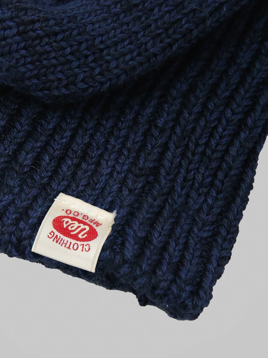 UES Crew Length Socks Navy ribbed hem